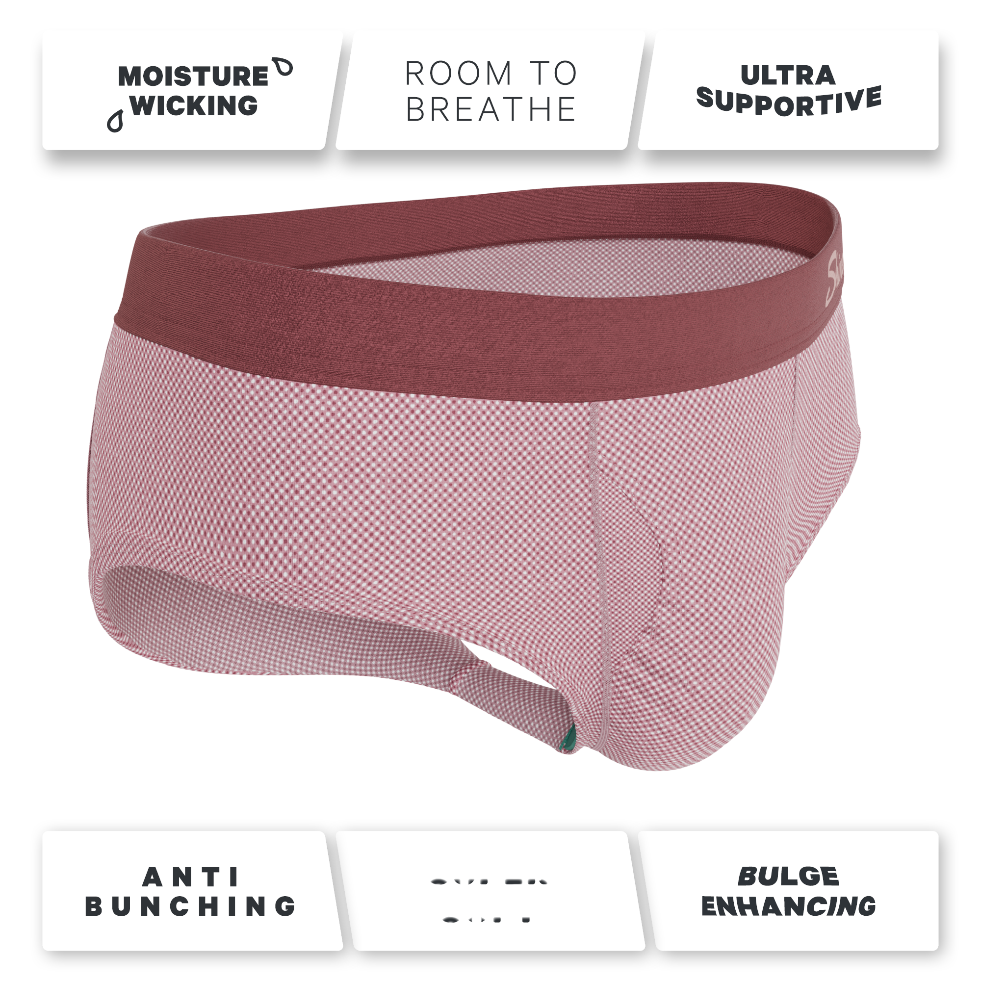 The Bell Pep | Red Chambray Ball Hammock® Pouch Underwear Briefs - Shinesty