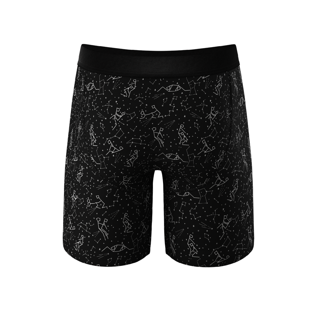 The Big Bang | Glow In The Dark Constellation Ball Hammock® Boxer - Long Leg - Shinesty
