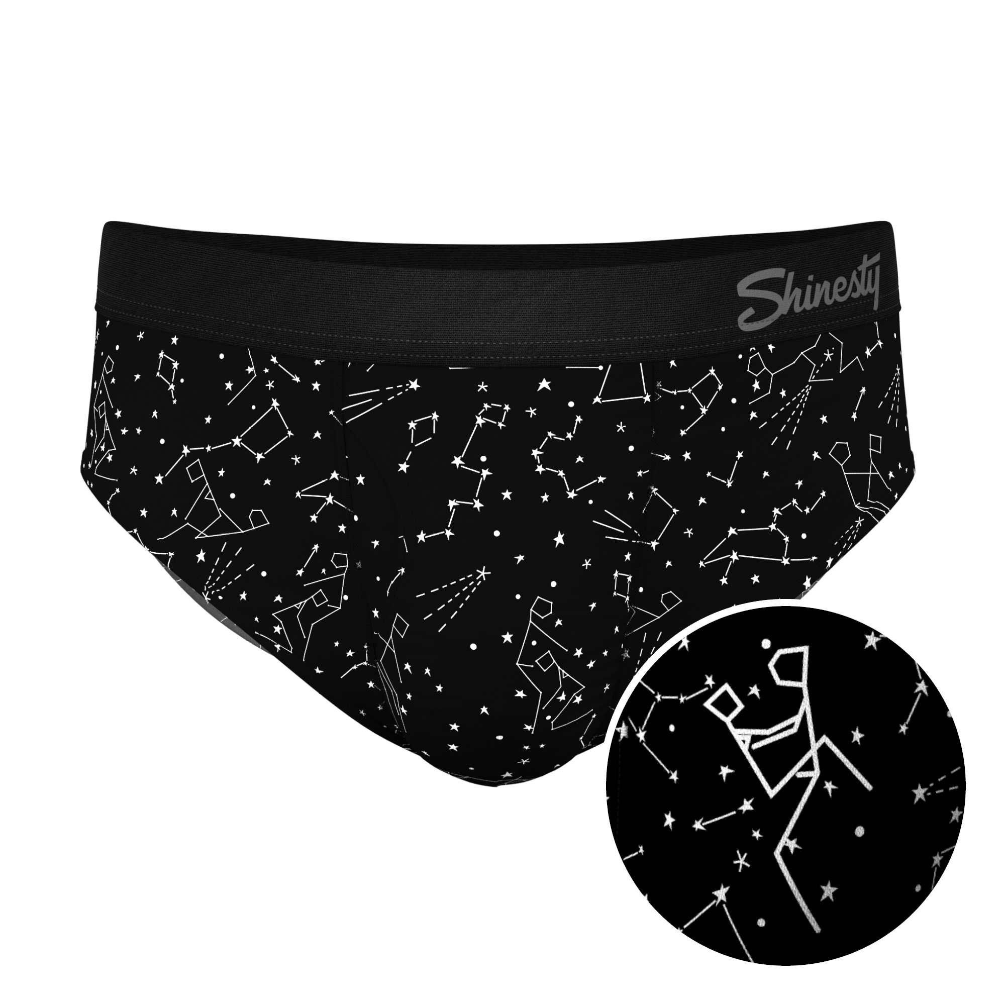 The Big Bang | Glow In The Dark Constellation Ball Hammock® Pouch Underwear Briefs - Shinesty