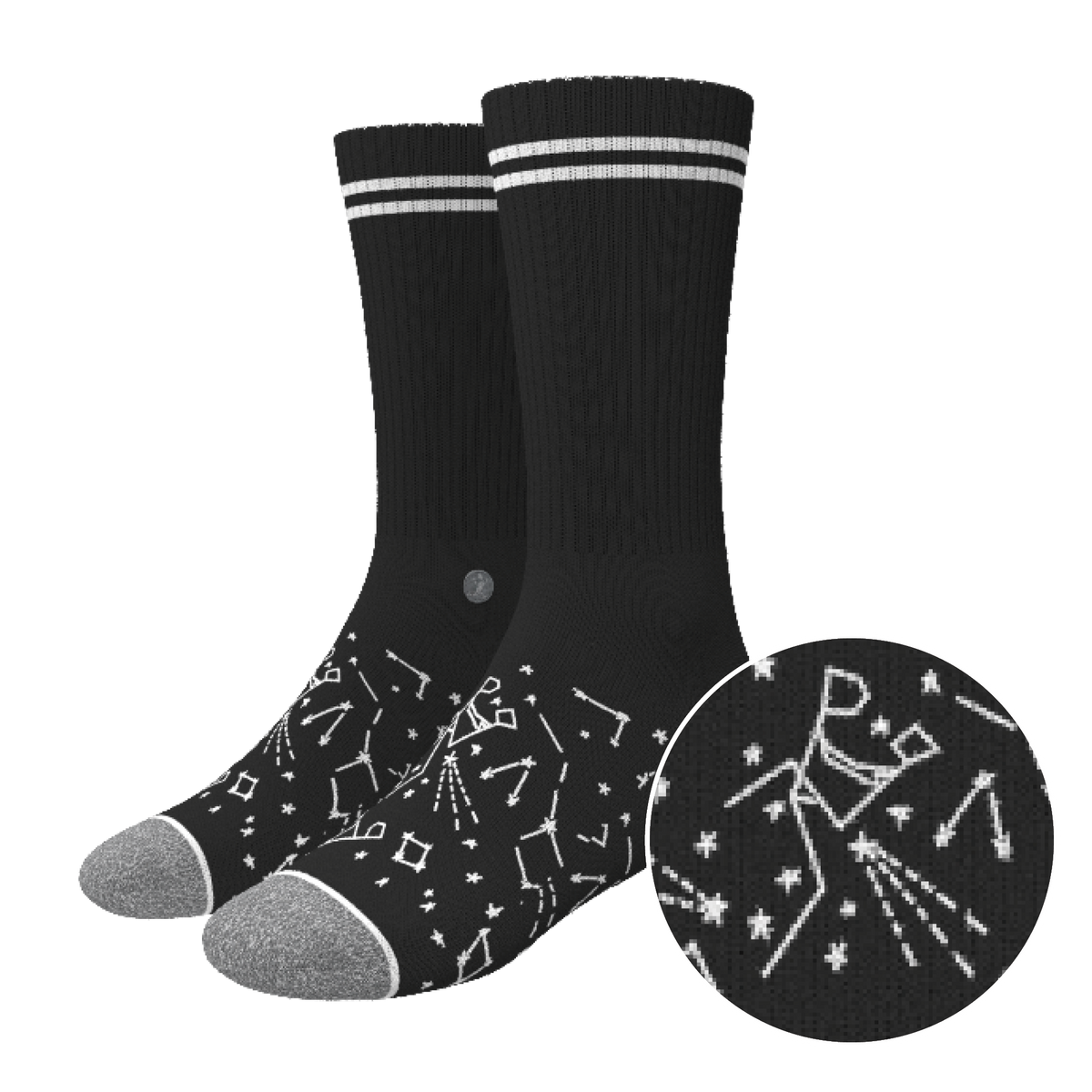 The Big Bang | Constellation Heel Hammock™ Crew Socks - Shinesty