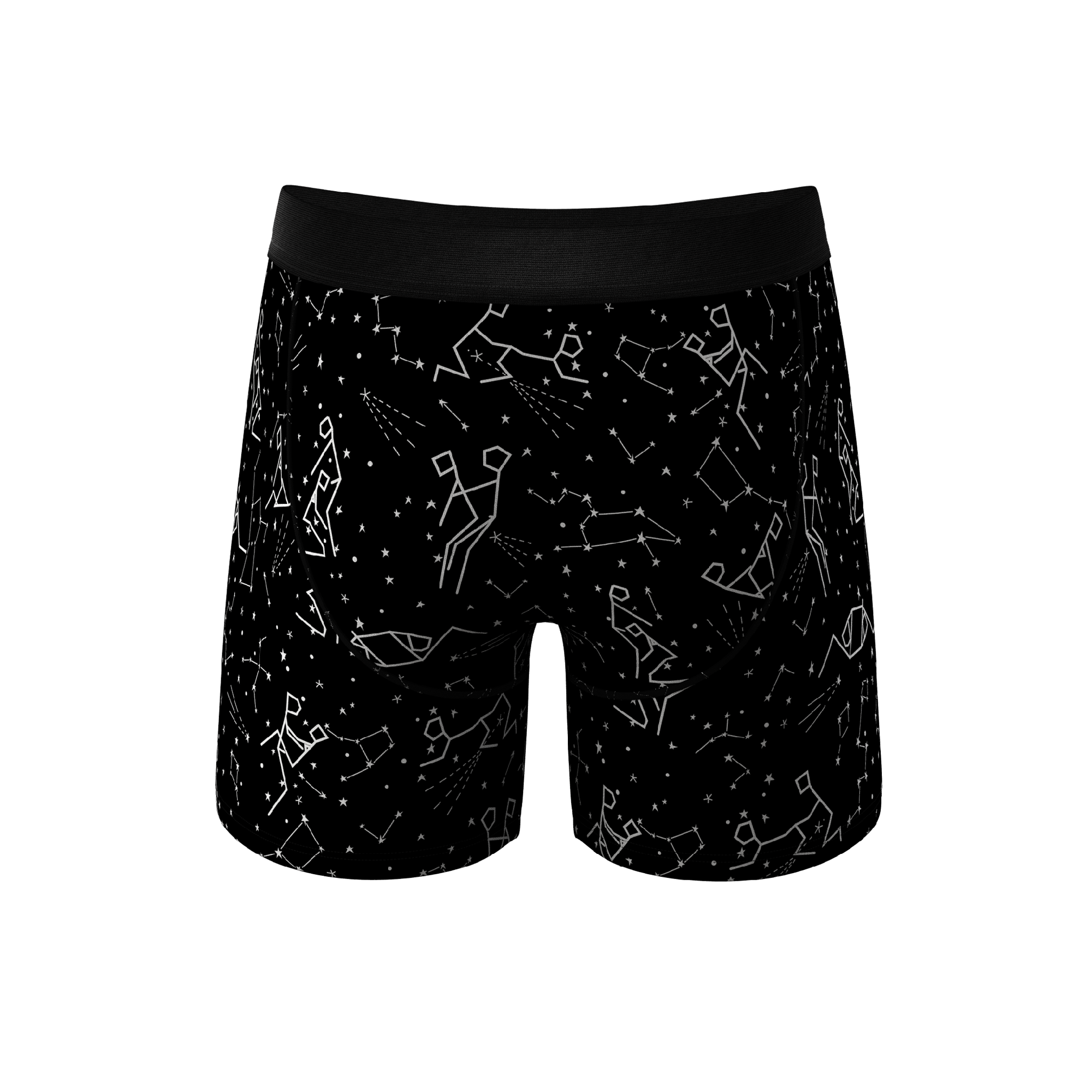 The Big Bang | Glow In The Dark Constellation Ball Hammock® Pouch Underwear With Fly - Shinesty