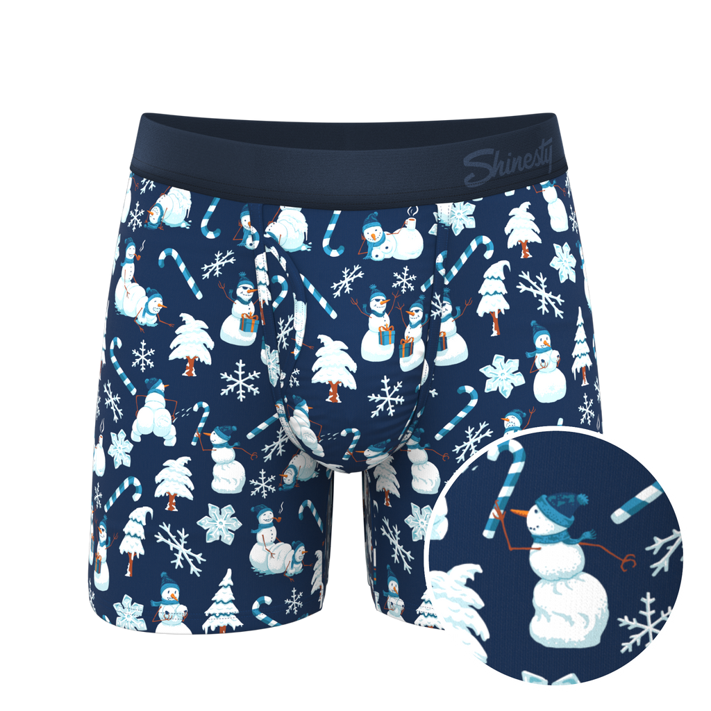The Big Blizzard | Naughty Snowmen Ball Hammock® Pouch Underwear With Fly - Shinesty