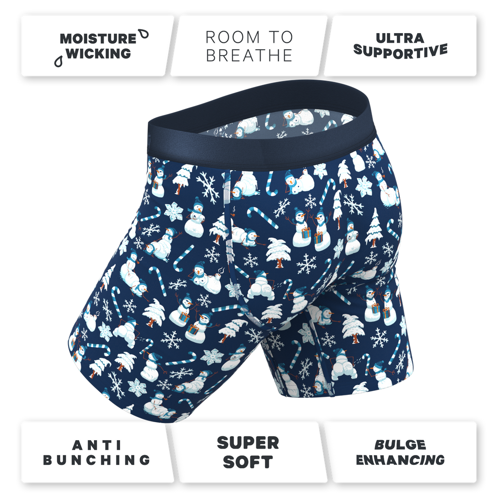 The Big Blizzard | Naughty Snowmen Ball Hammock® Boxer - Long Leg - Shinesty