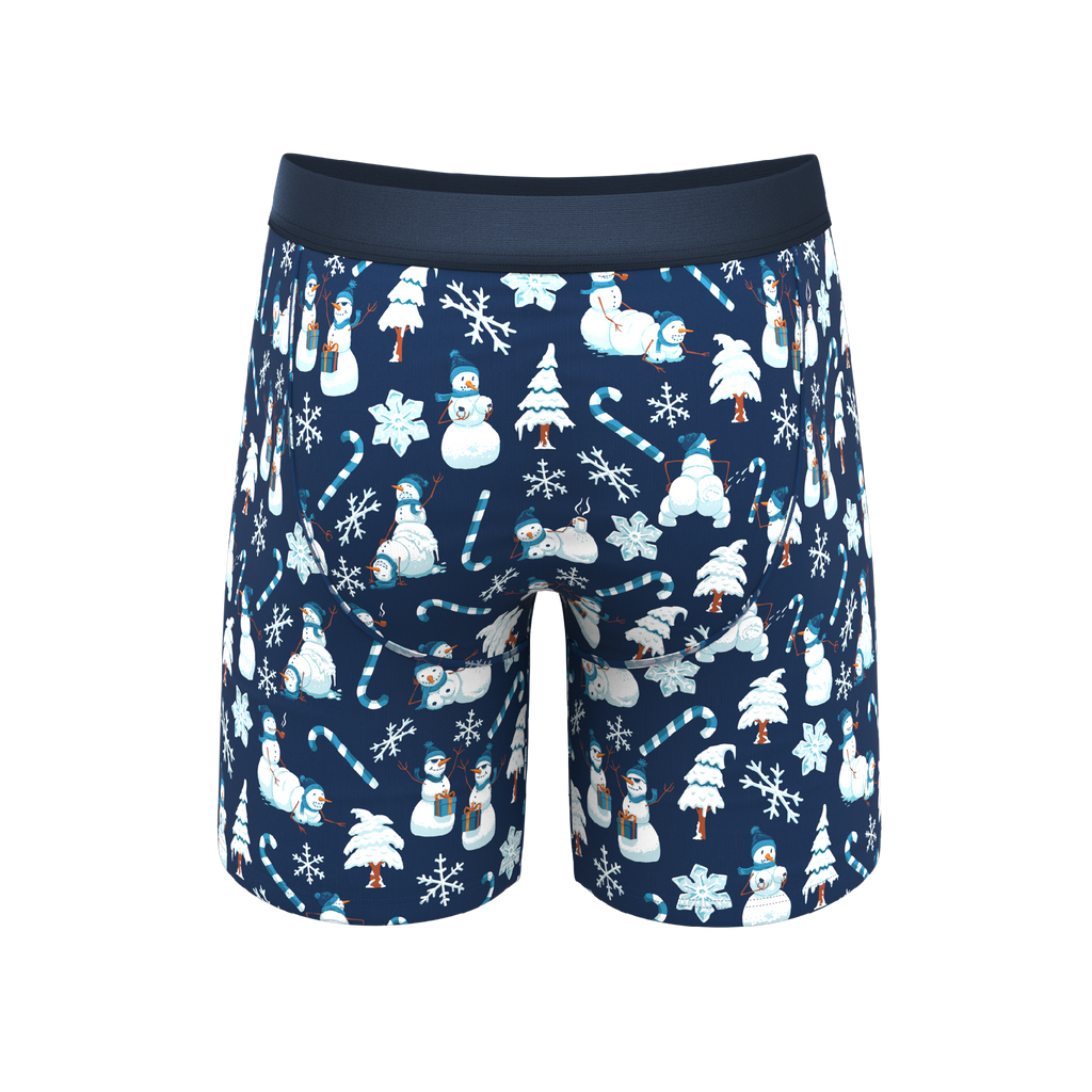 The Big Blizzard | Naughty Snowmen Ball Hammock® Boxer - Long Leg - Shinesty