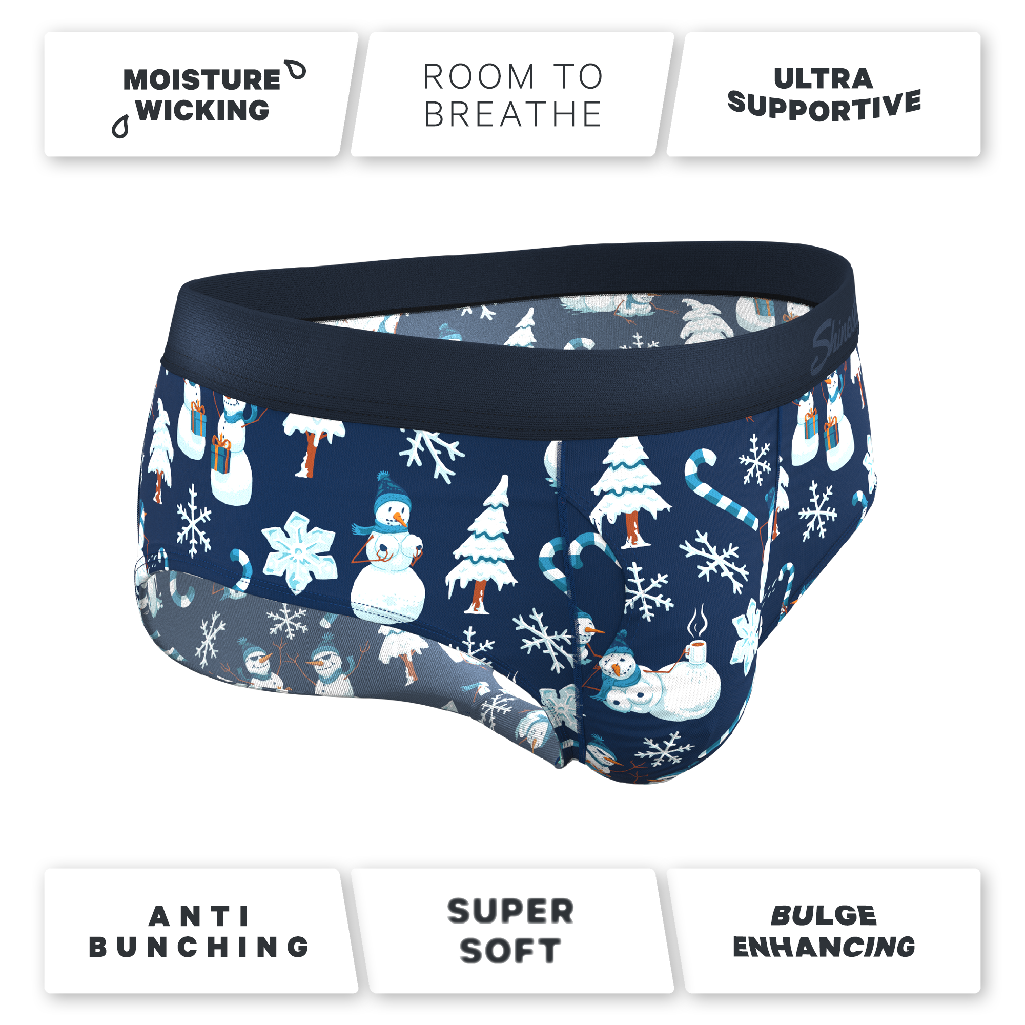 The Big Blizzard | Naughty Snowmen Ball Hammock® Pouch Underwear Briefs - Shinesty