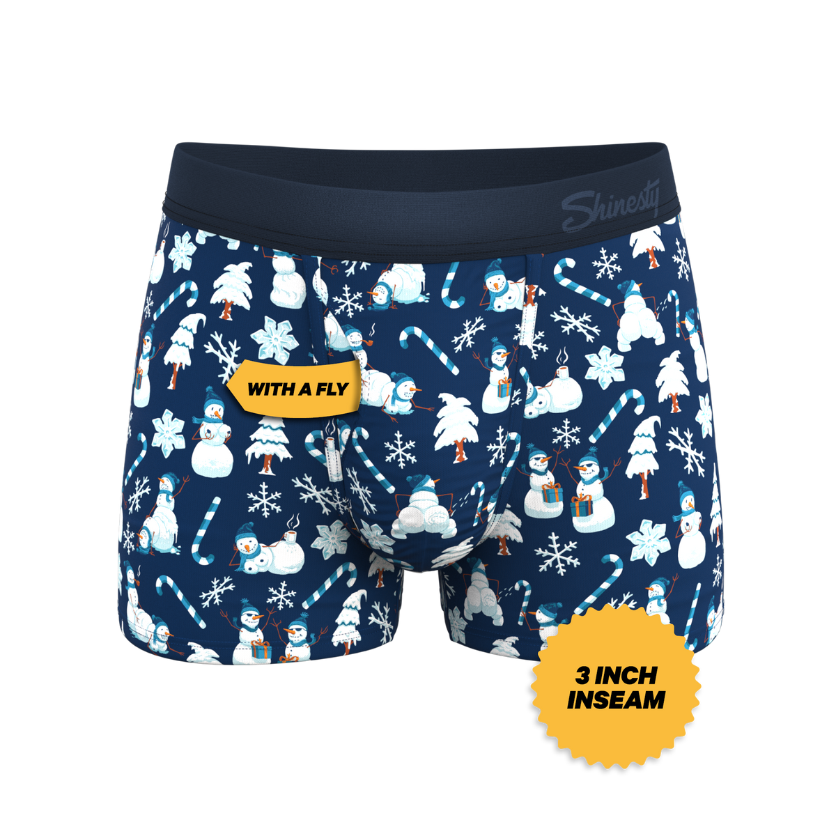 The Big Blizzard | Naughty Snowmen Ball Hammock® Pouch Trunks Underwear - Shinesty
