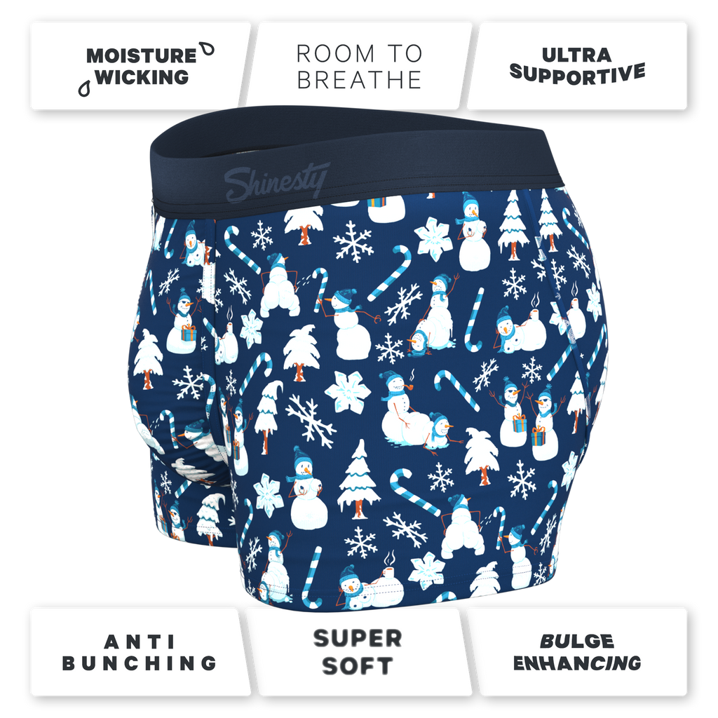 The Big Blizzard | Naughty Snowmen Ball Hammock® Pouch Trunks Underwear - Shinesty