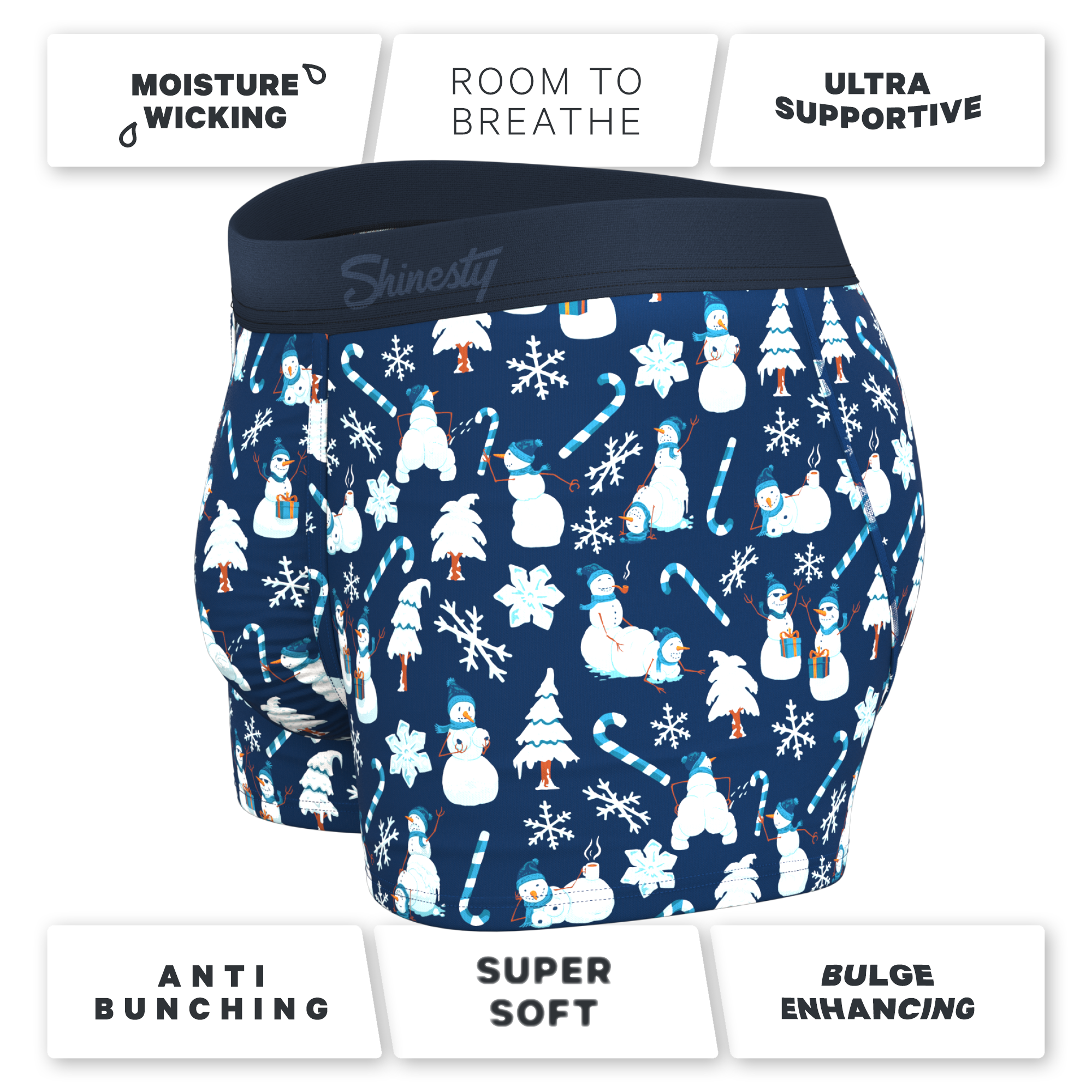 The Big Blizzard | Naughty Snowmen Ball Hammock® Pouch Trunks Underwear - Shinesty