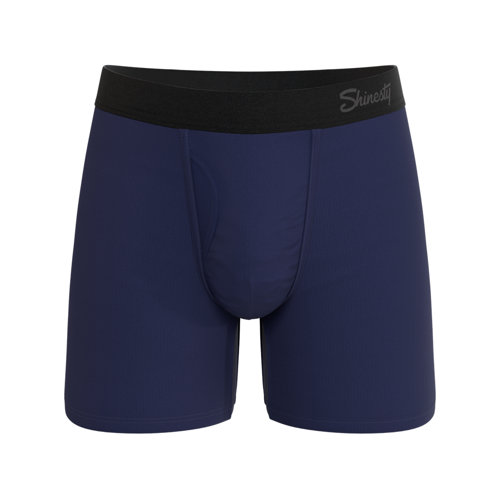 The Big Blue | Navy Ball Hammock® Pouch Underwear With Fly - Shinesty