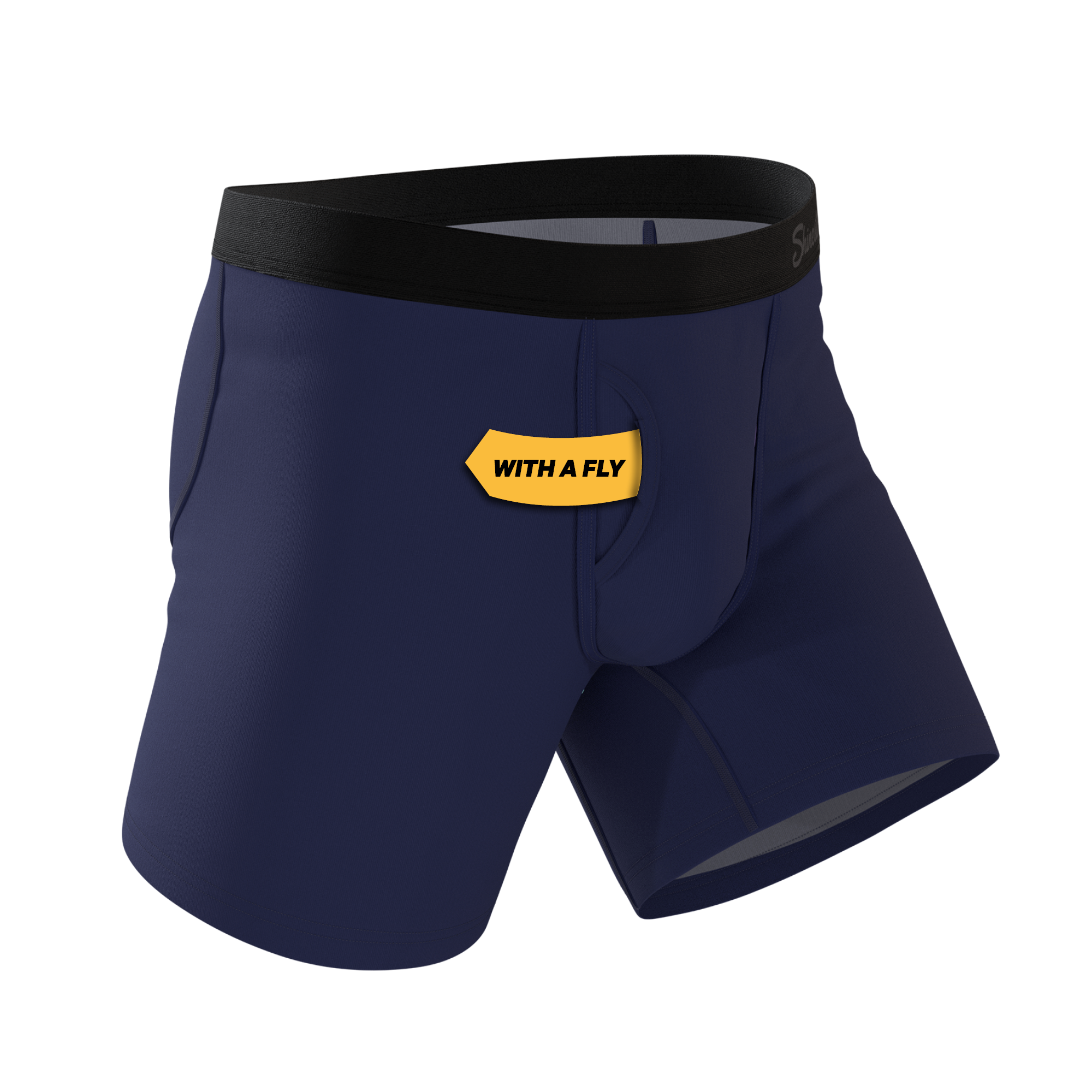 The Big Blue | Navy Ball Hammock® Pouch Underwear With Fly - Shinesty