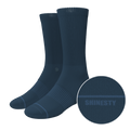The Big Blue | Navy Heel Hammock™ Crew Socks - Shinesty
