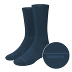 The Big Blue | Navy Heel Hammock™ Crew Socks - Shinesty
