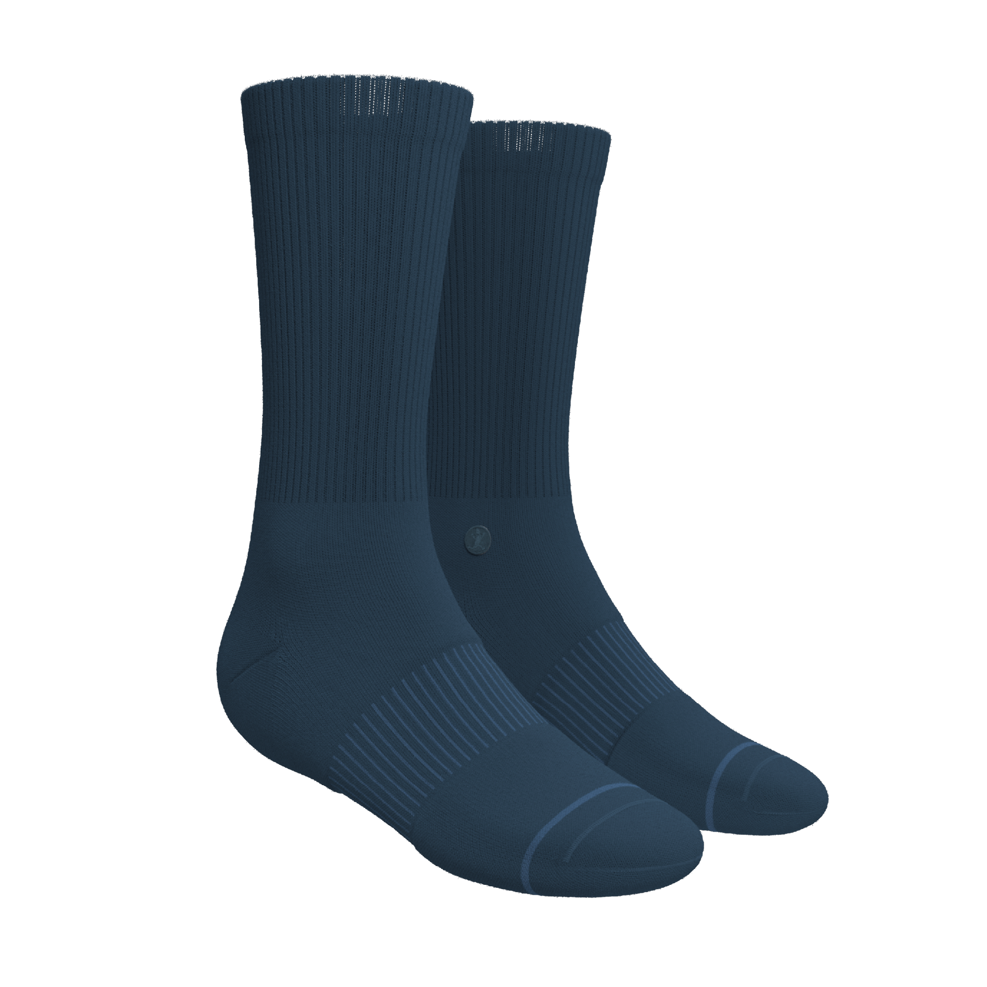 The Big Blue | Navy Heel Hammock™ Crew Socks - Shinesty