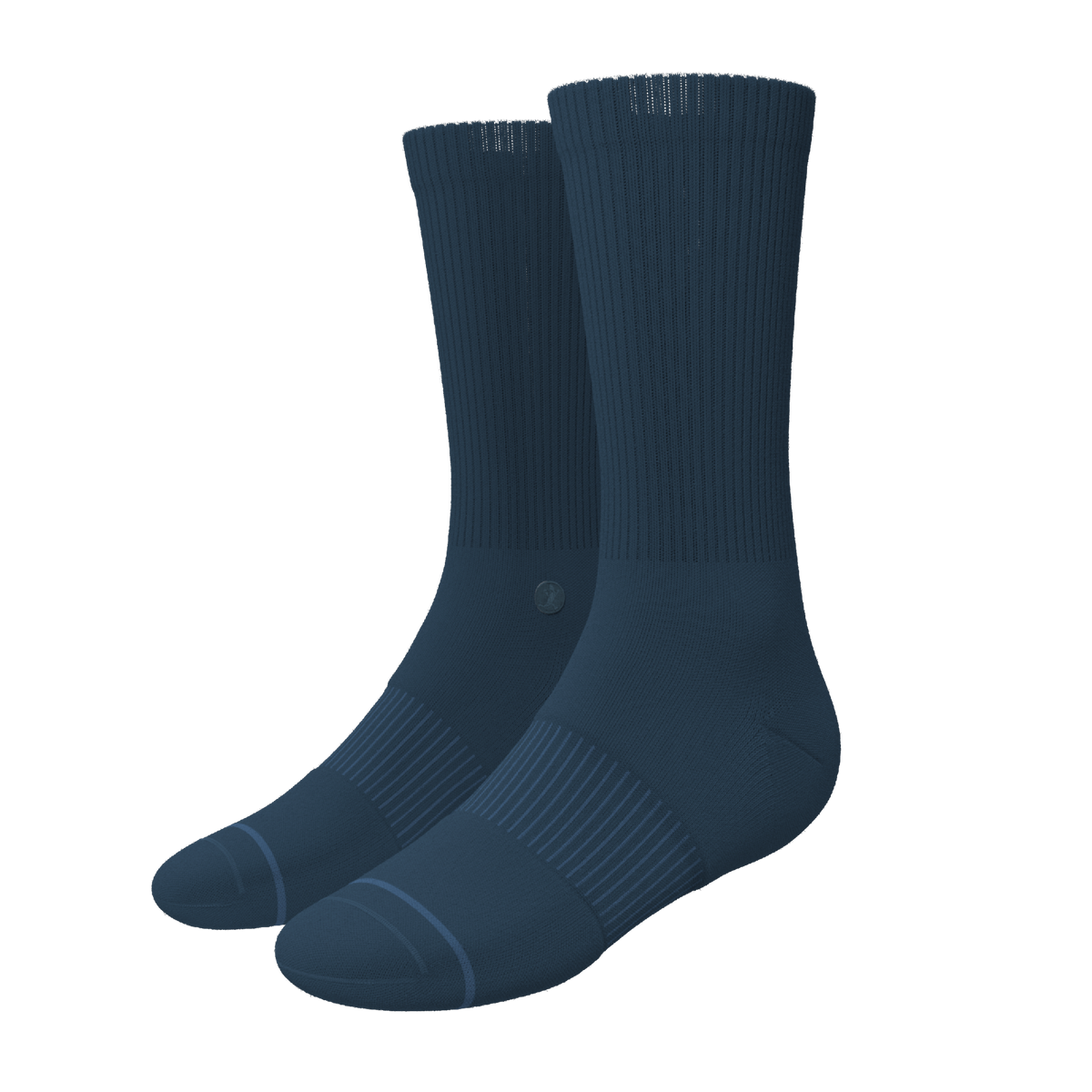 The Big Blue | Navy Heel Hammock™ Crew Socks - Shinesty