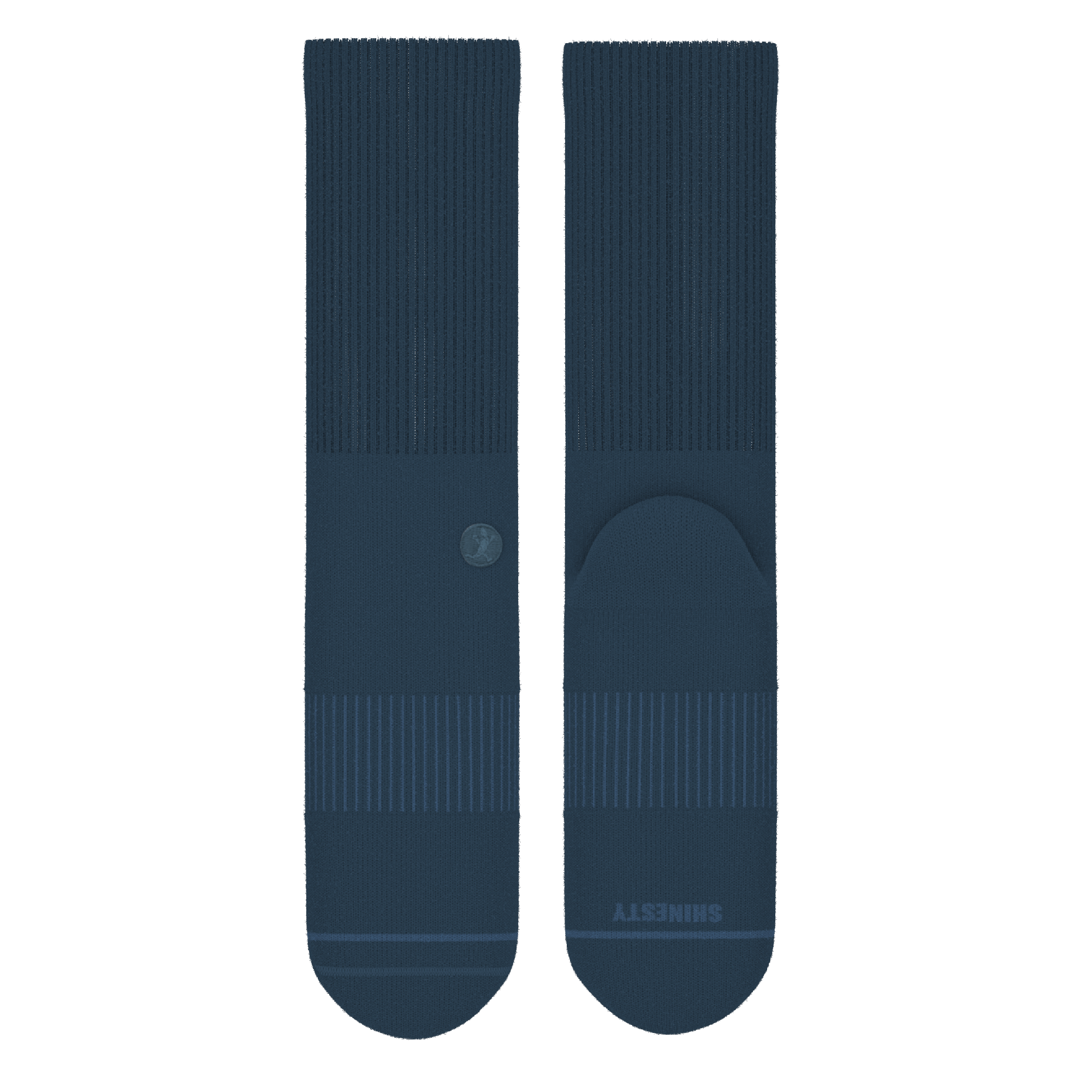 The Big Blue | Navy Heel Hammock™ Crew Socks - Shinesty