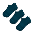 The Big Blue | Heel Hammock™ Ankle Socks 3 Pack - Shinesty