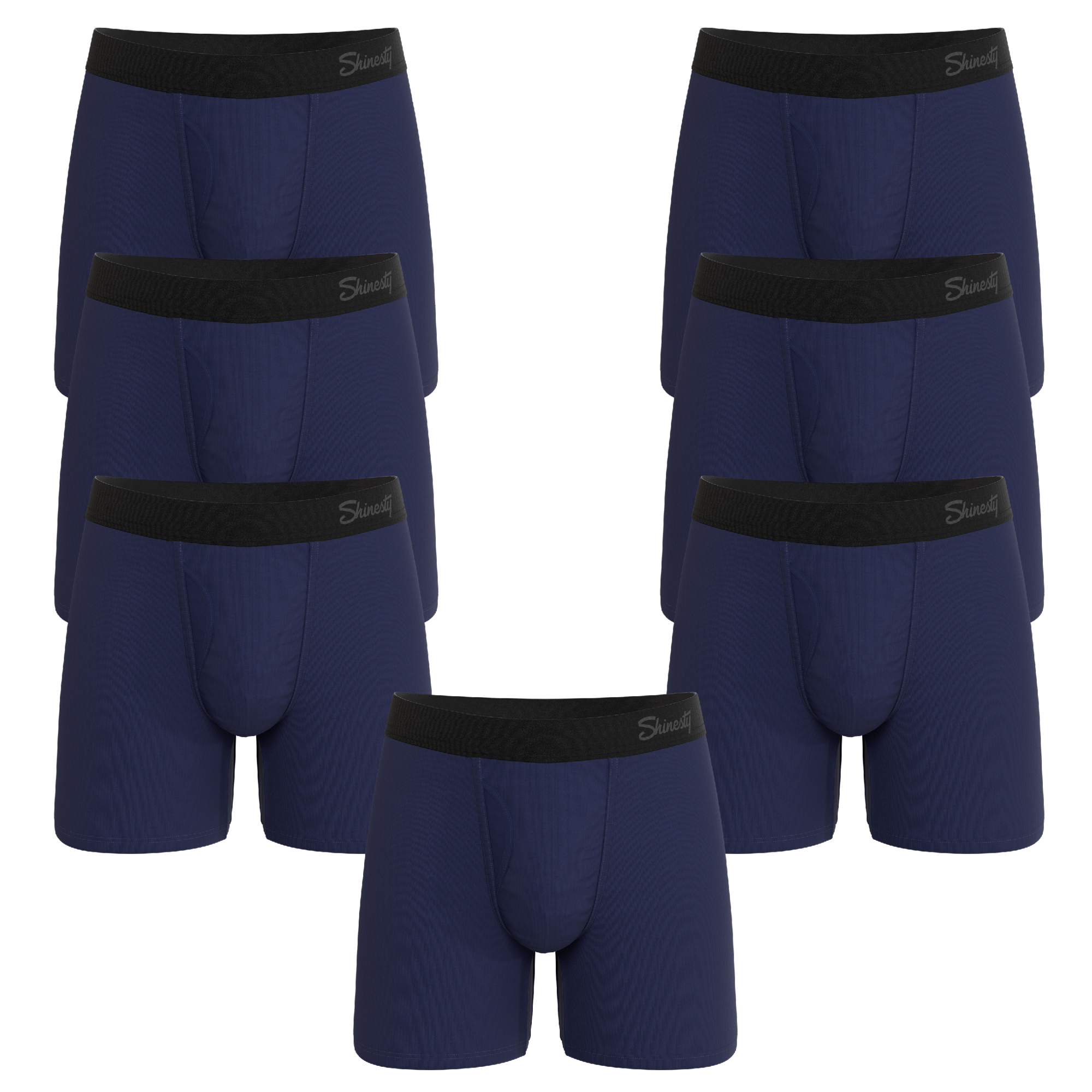 The Big Blue | Ball Hammock® Pouch Boxer Briefs with Fly 7 Pack - Shinesty