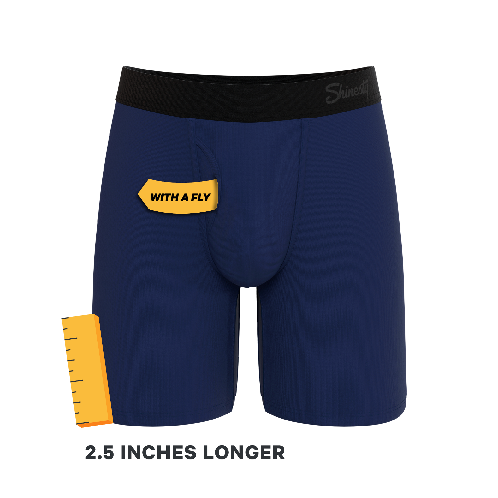 The Big Blue | Navy Ball Hammock® Boxer - Long Leg - Shinesty