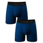 The Big Blue | Navy Ball Hammock® Boxer Couples Matching Underwear 2 Pack - Shinesty