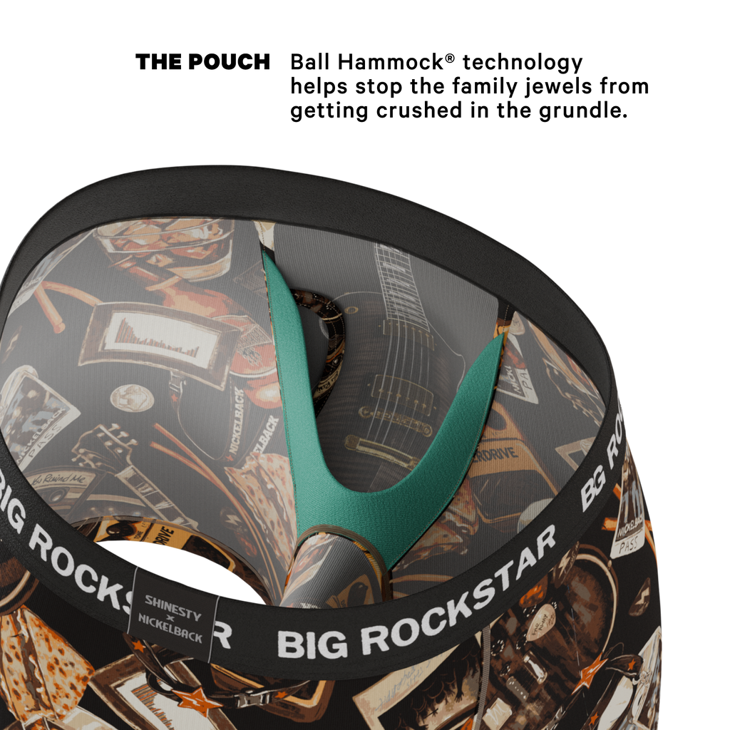 The Big Rock Star | Shinesty X Nickelback Guitar Ball Hammock® Pouch Underwear With Fly - Shinesty