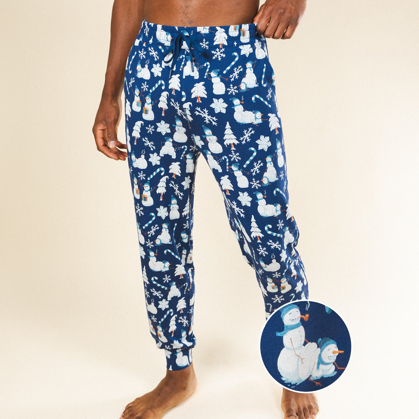 The Big Blizzard | Naughty Snowmen SleepDeep™ Men’s Pajama Joggers - Shinesty