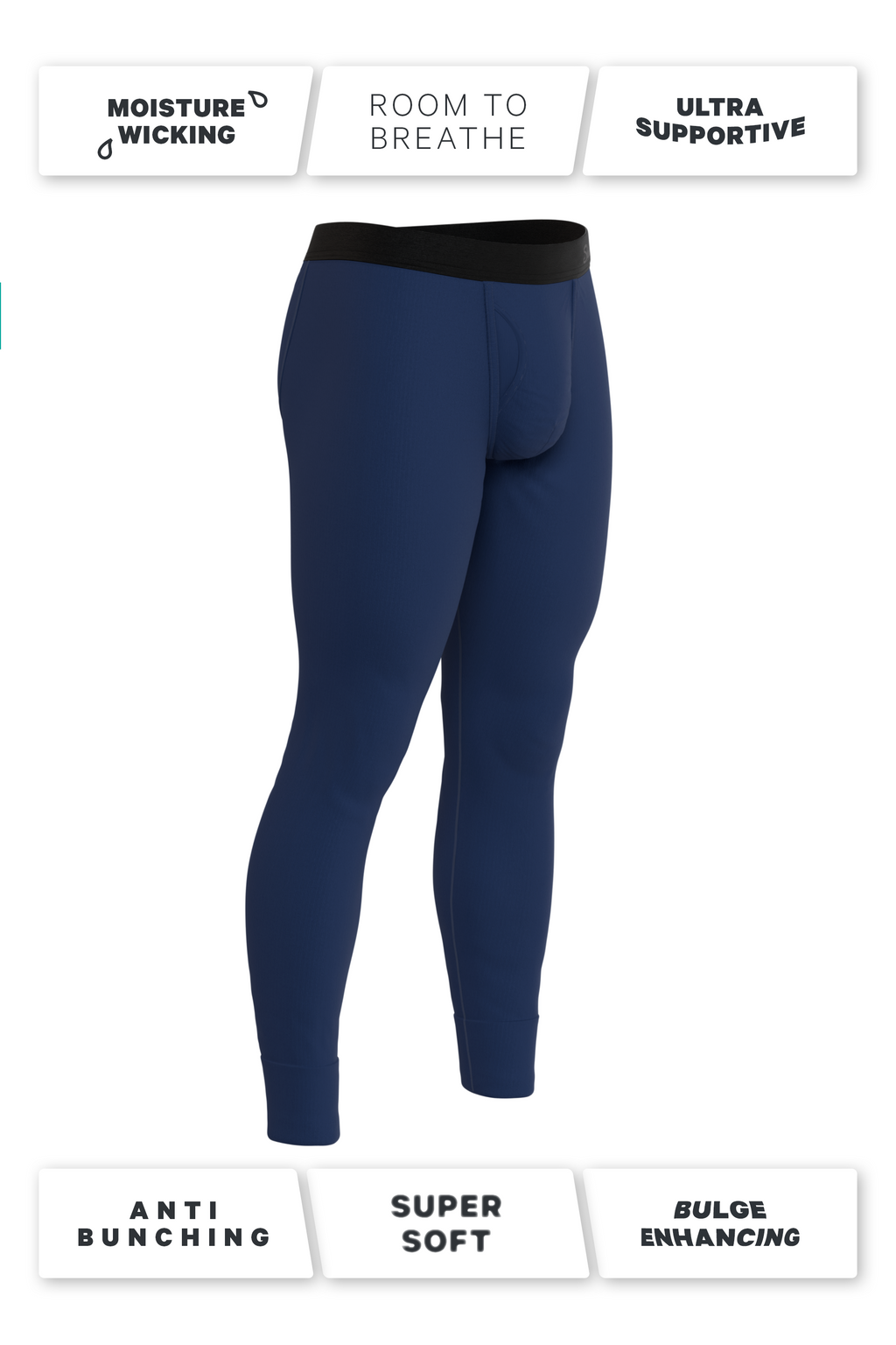 The Big Blue | Navy Ball Hammock® Long Johns