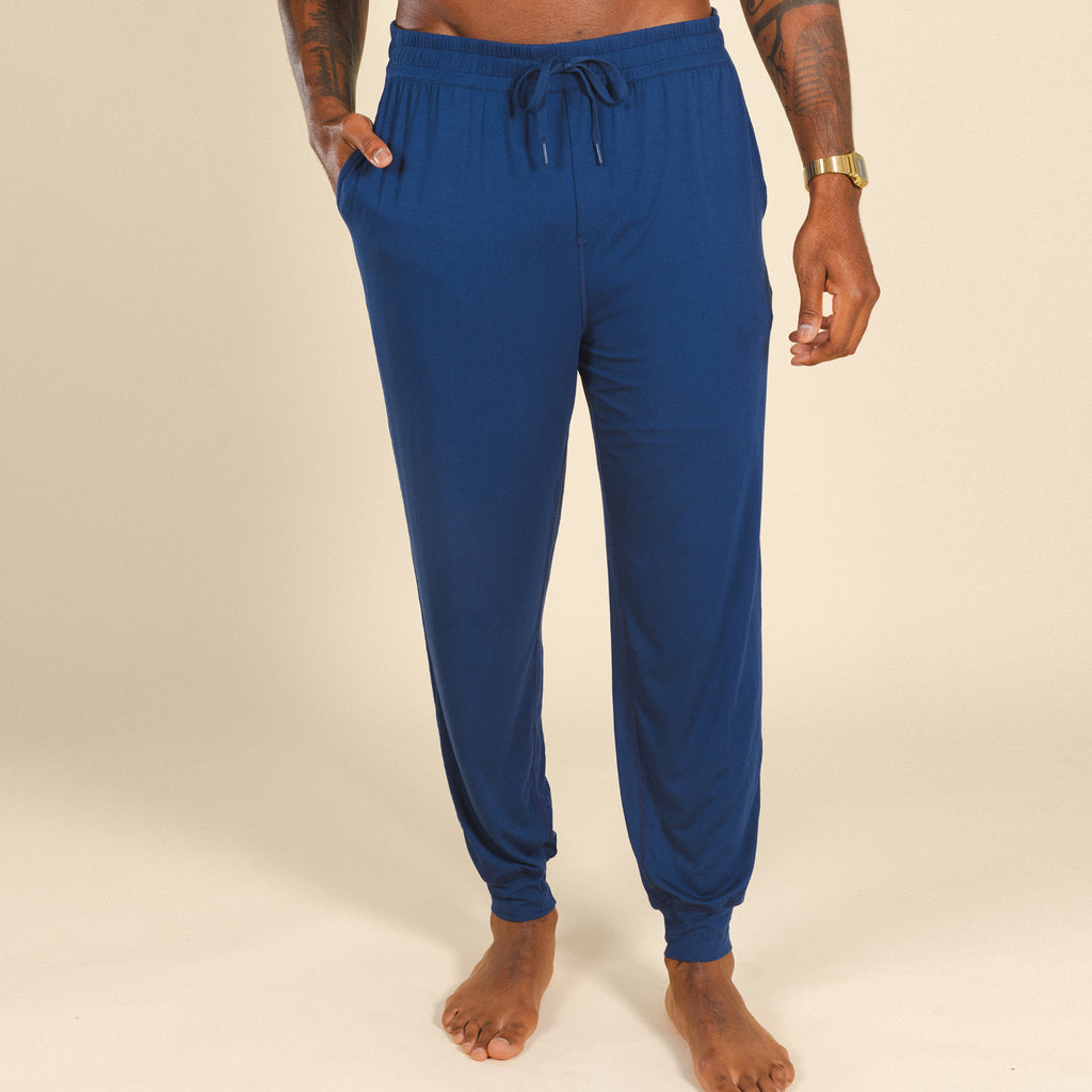The Big Blue | Navy SleepDeep™ Men’s Pajama Joggers - Shinesty