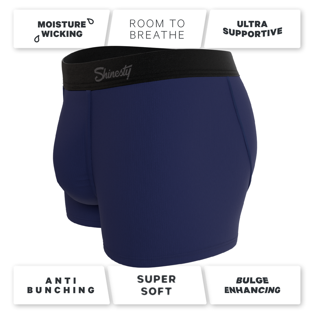 The Big Blue | Navy Ball Hammock® Pouch Trunks Underwear - Shinesty