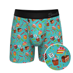 The Birthday Blowout | Birthday Cake Ball Hammock® Pouch Underwear With Fly - Shinesty