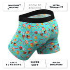 The Birthday Blowout | Birthday Cake Ball Hammock® Pouch Underwear With Fly - Shinesty