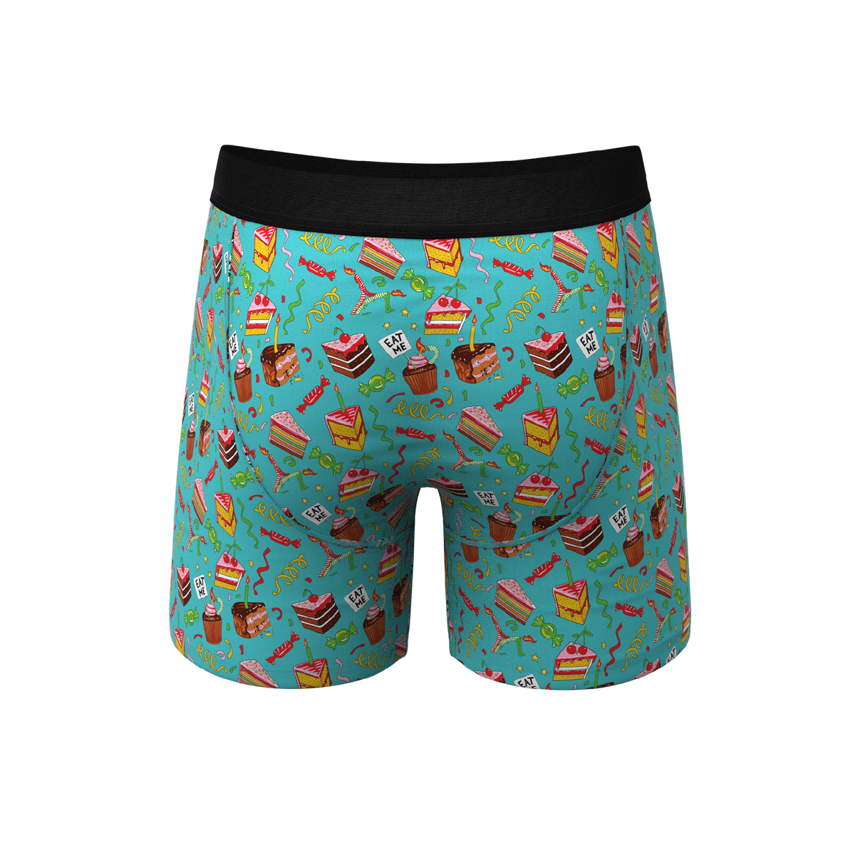 The Birthday Blowout | Birthday Cake Ball Hammock® Pouch Underwear With Fly - Shinesty