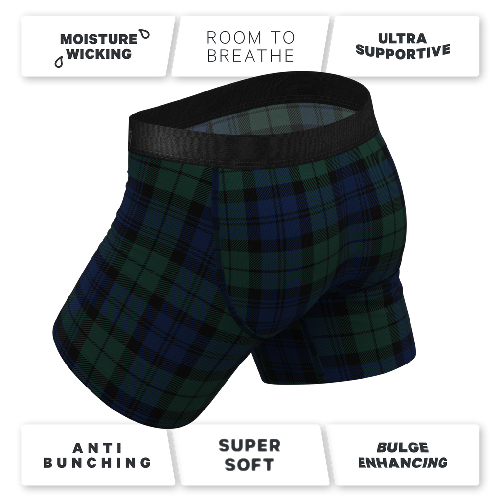 The Black Watch | Tartan Plaid Ball Hammock® Pouch Underwear - Shinesty
