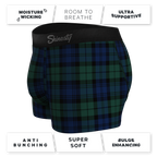 The Black Watch | Tartan Plaid Ball Hammock® Pouch Trunks Underwear - Shinesty
