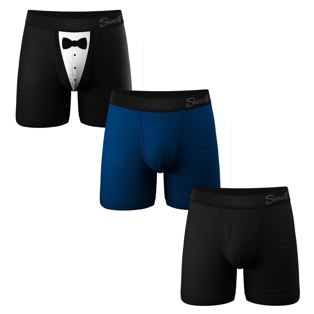 The Black Tie Wedding | Ball Hammock® Boxer Brief 3 Pack - Shinesty