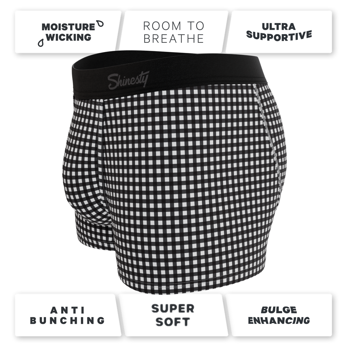 The Blackberry Bramble | Window Pane Ball Hammock® Pouch Trunks Underwear - Shinesty