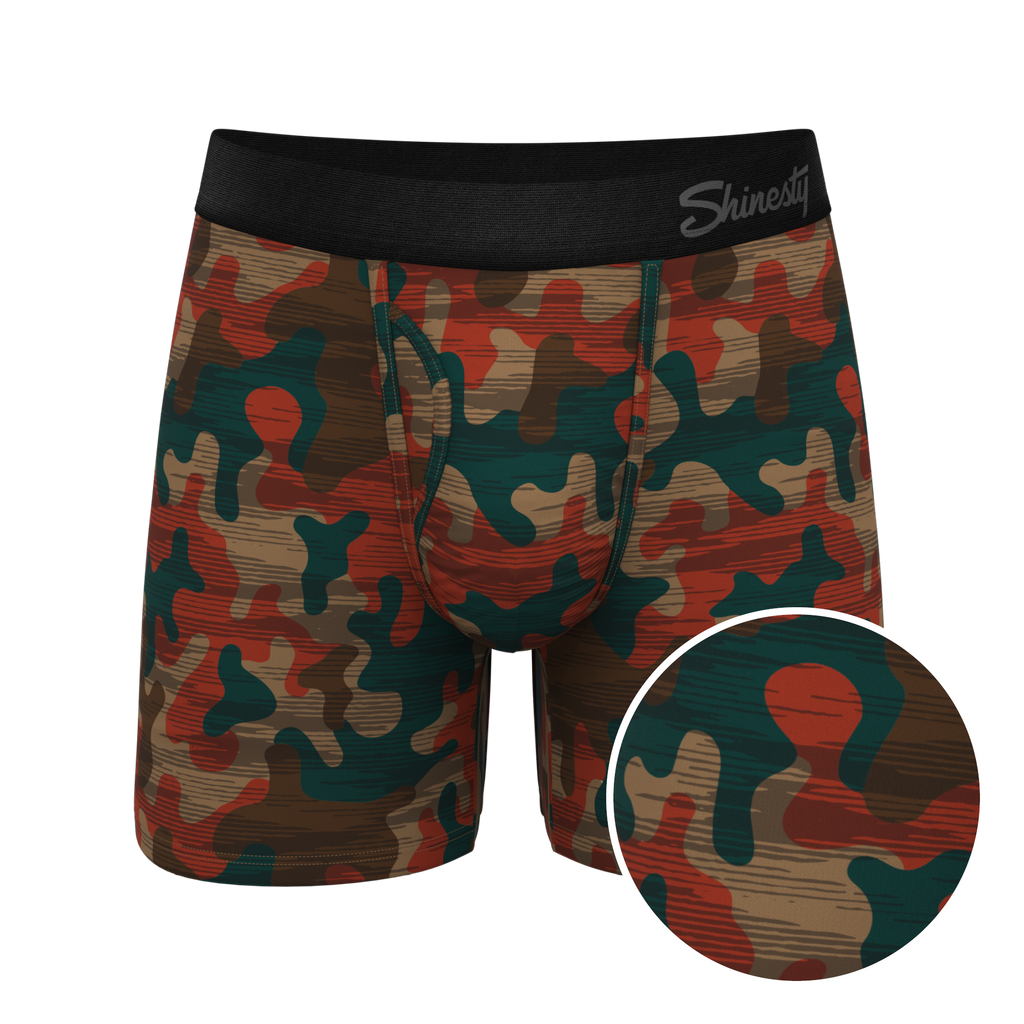 The Blend In | Earthy Camouflage Ball Hammock® Pouch Underwear With Fly - Shinesty