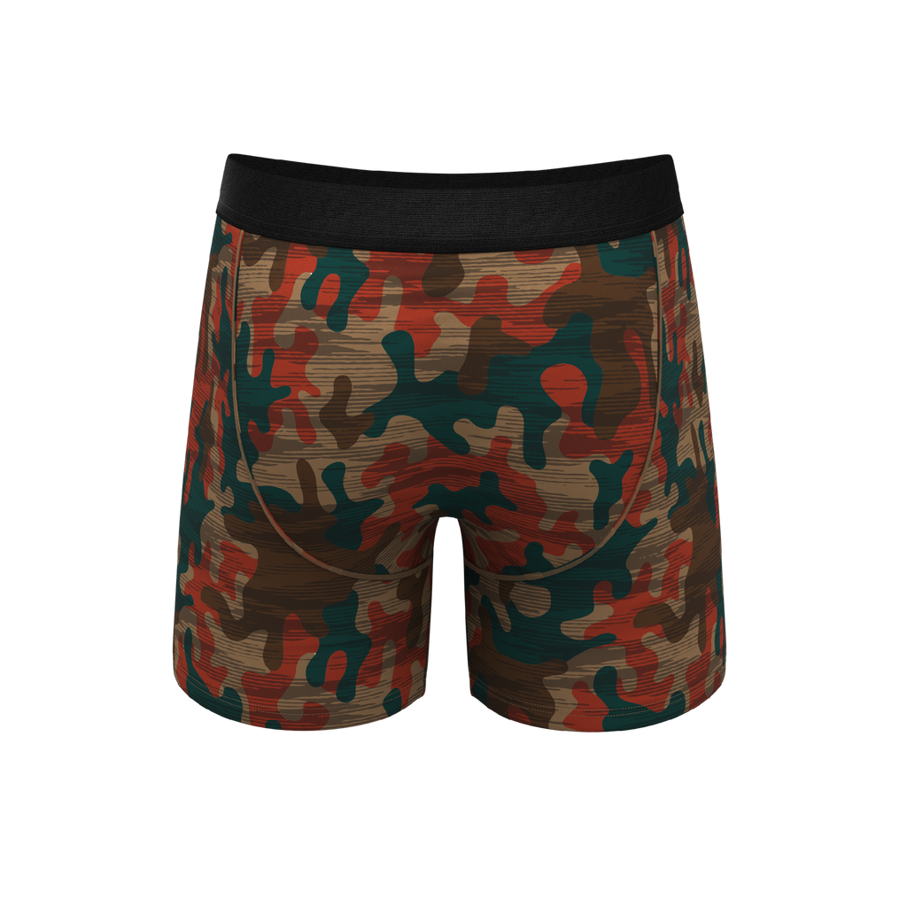 The Blend In | Earthy Camouflage Ball Hammock® Pouch Underwear With Fly - Shinesty