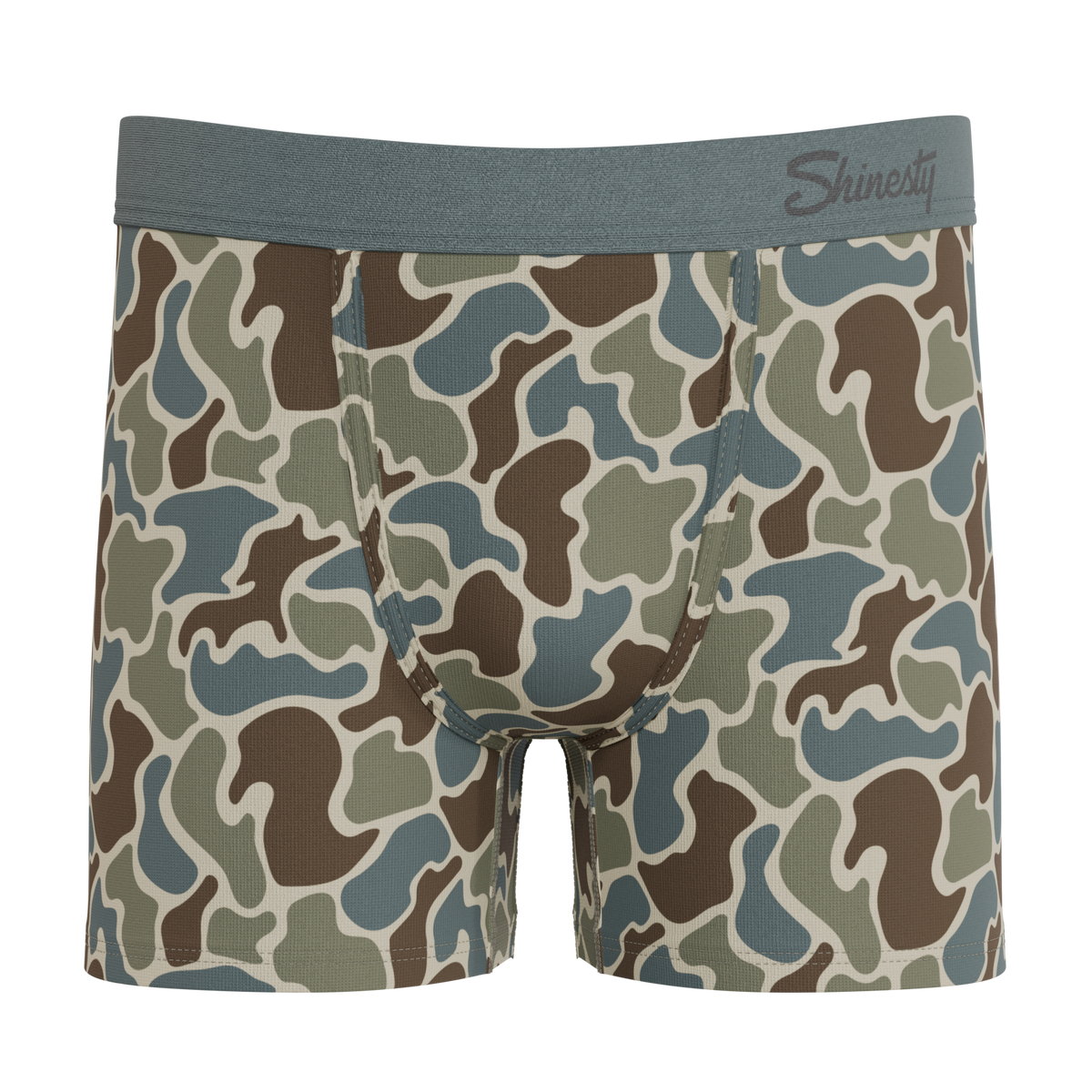 The Blender | Grey Duck Camo Youth Boxer Briefs - Shinesty