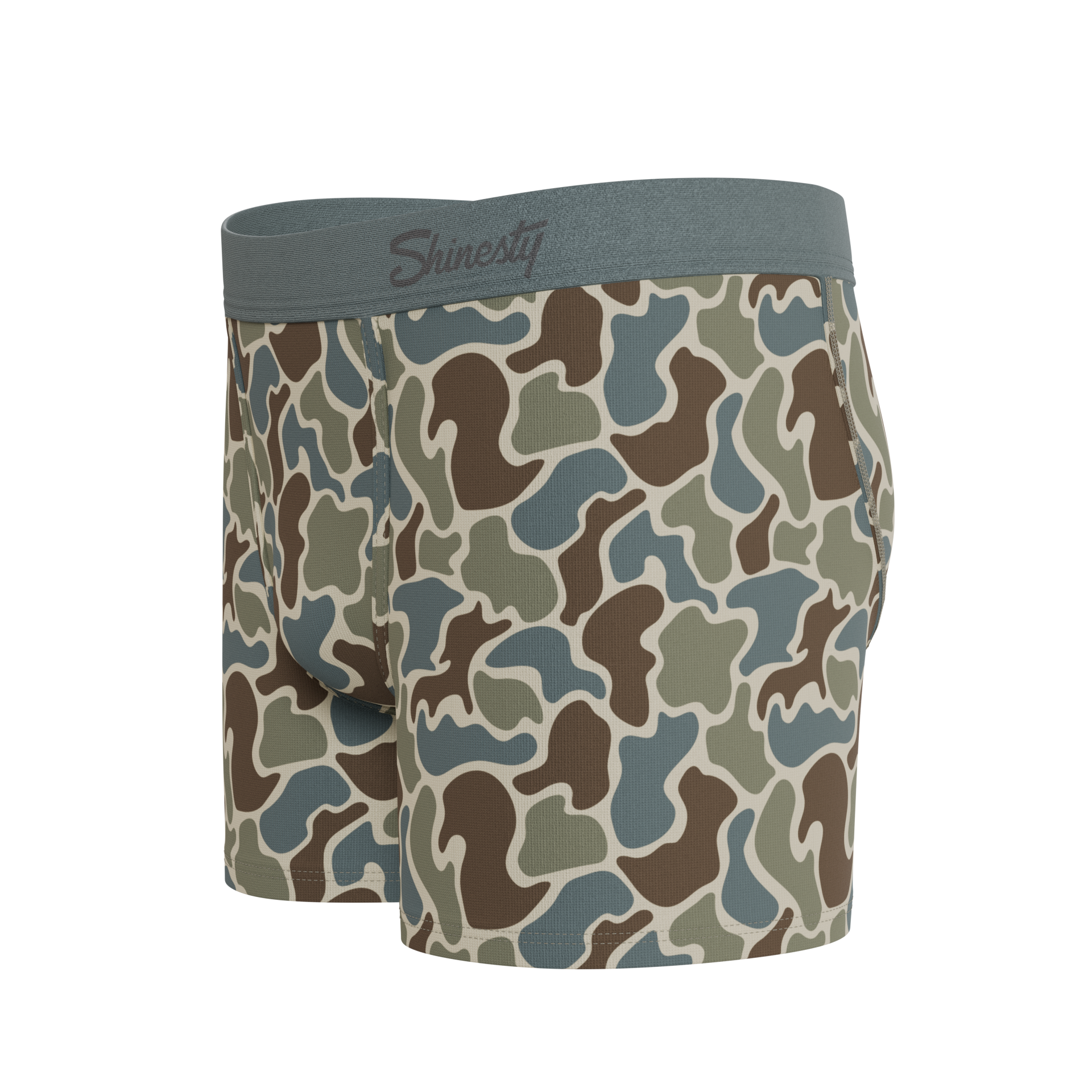 The Blender | Grey Duck Camo Youth Boxer Briefs - Shinesty