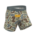 The Blender | Grey Duck Camo Ball Hammock® Pouch Underwear With Fly - Shinesty