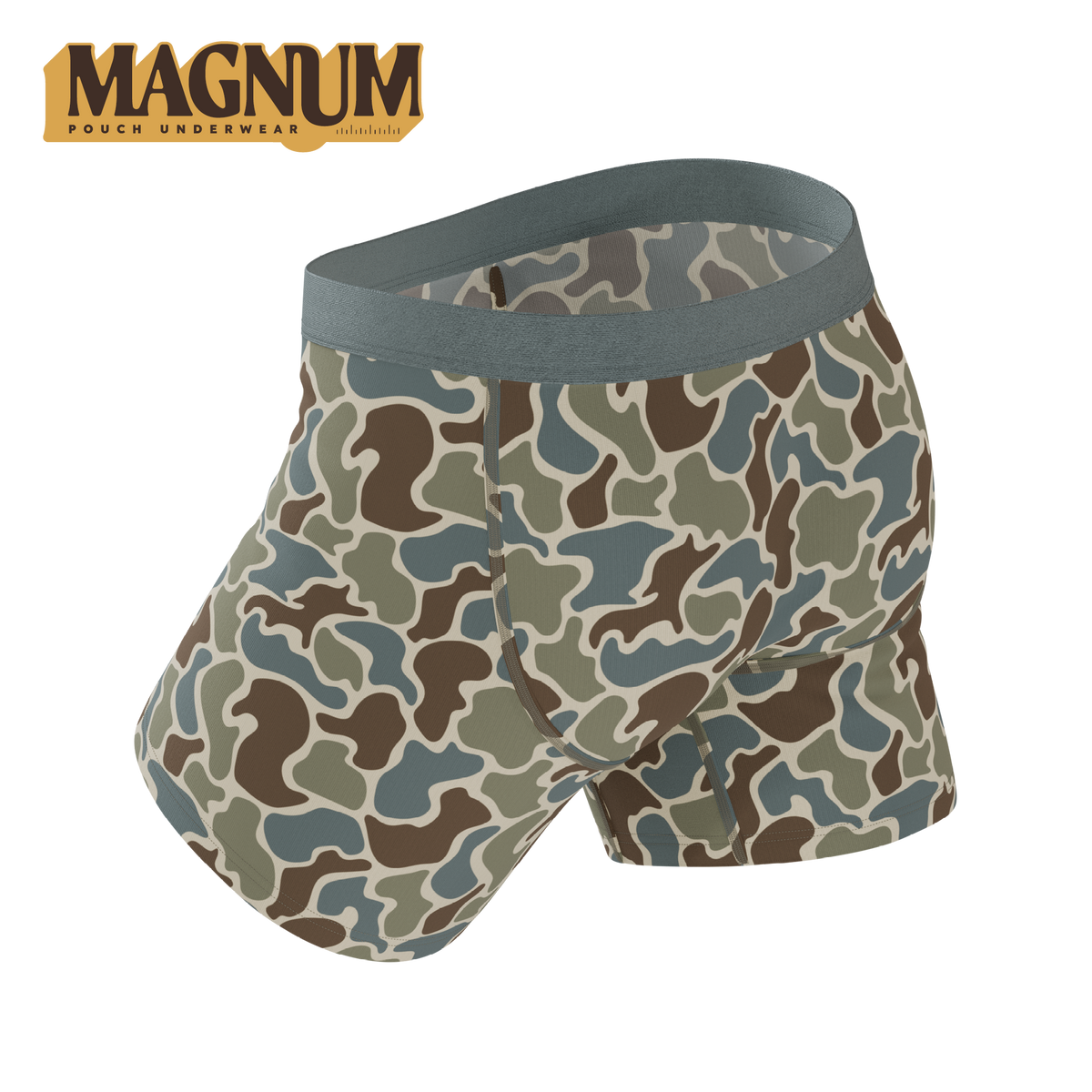 The Blender | Grey Duck Camo Ball Hammock® Magnum Big Pouch Underwear - Shinesty