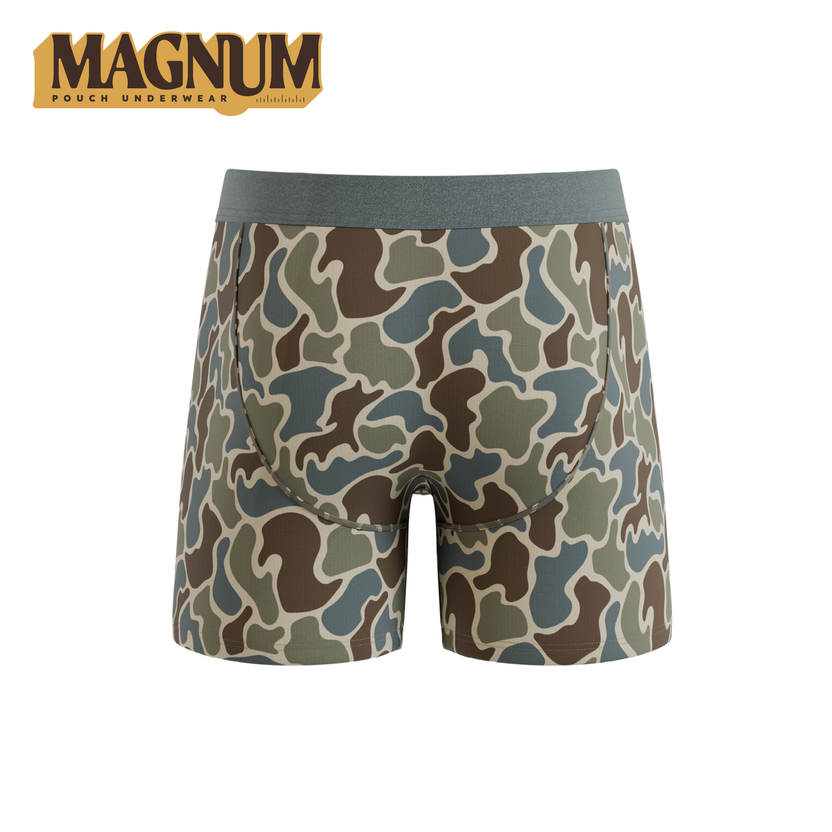 The Blender | Grey Duck Camo Ball Hammock® Magnum Big Pouch Underwear - Shinesty