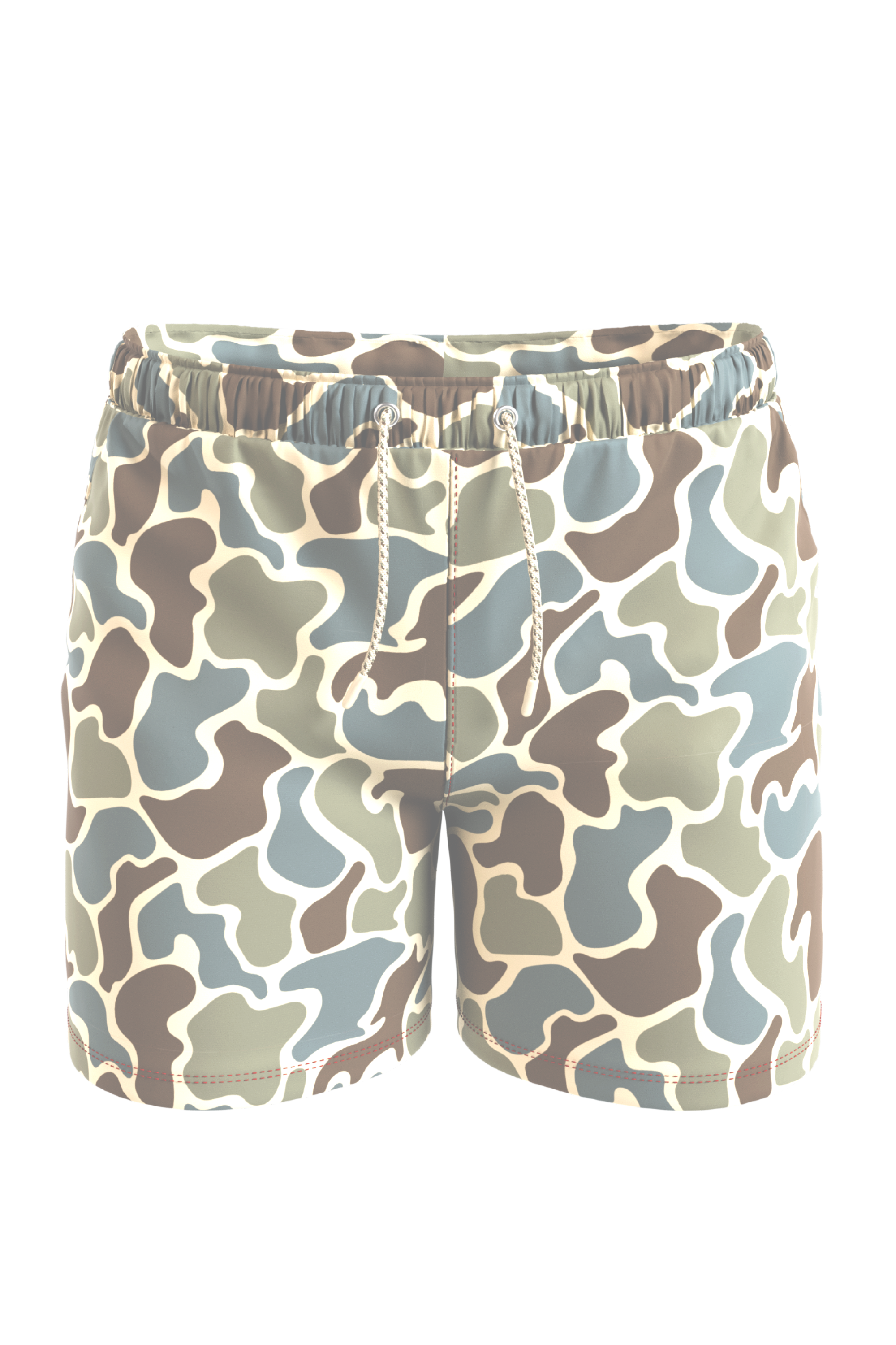 The Blender | Grey Duck Camo Ball Hammock® Pouch 8" Swim Trunks - Shinesty