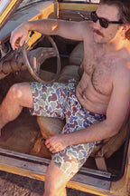 The Blender | Grey Duck Camo Ball Hammock® Pouch 8" Swim Trunks - Shinesty