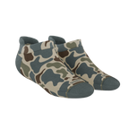 The Blender | Grey Duck Camo Heel Hammock™ Ankle Socks - Shinesty