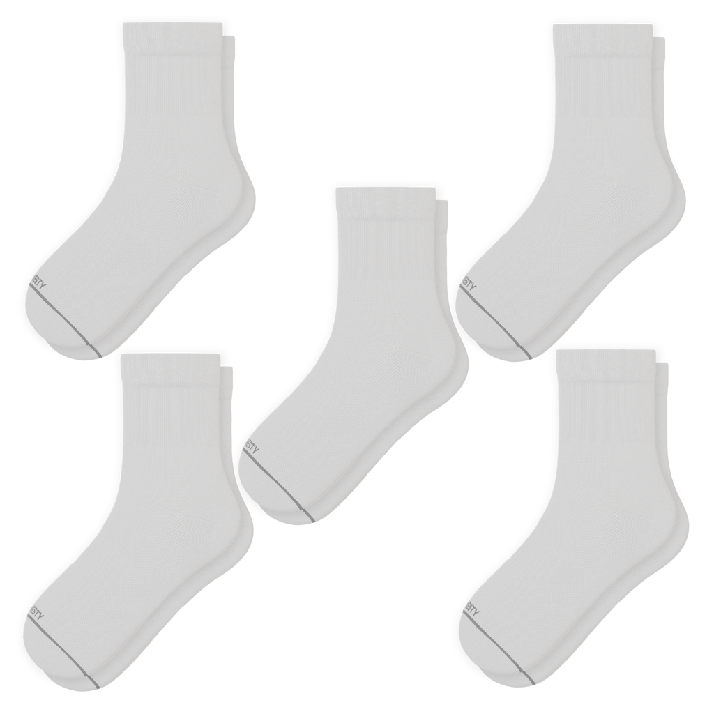 The Blizzard | Heel Hammock™ Quarter Crew Socks 5 Pack - Shinesty