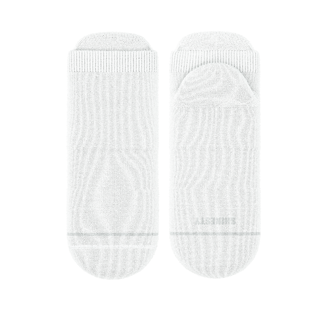 The Blizzard | Plain White Heel Hammock™ Ankle Socks - Shinesty