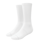 The Blizzard | Plain White Heel Hammock™ Crew Socks - Shinesty