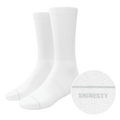 The Blizzard | Plain White Heel Hammock™ Crew Socks - Shinesty