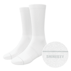 The Blizzard | Plain White Heel Hammock™ Crew Socks - Shinesty